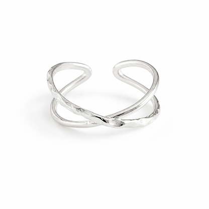 Ring Adjustable Sterling Silver Hypoallergenic