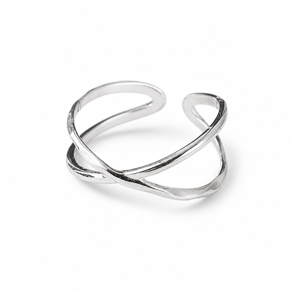 Ring Adjustable Sterling Silver Hypoallergenic