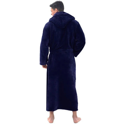 Robe Plush Fleece Full-Length Hooded