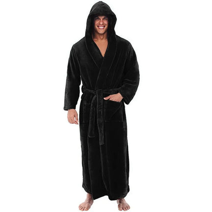 Robe Plush Fleece Full-Length Hooded