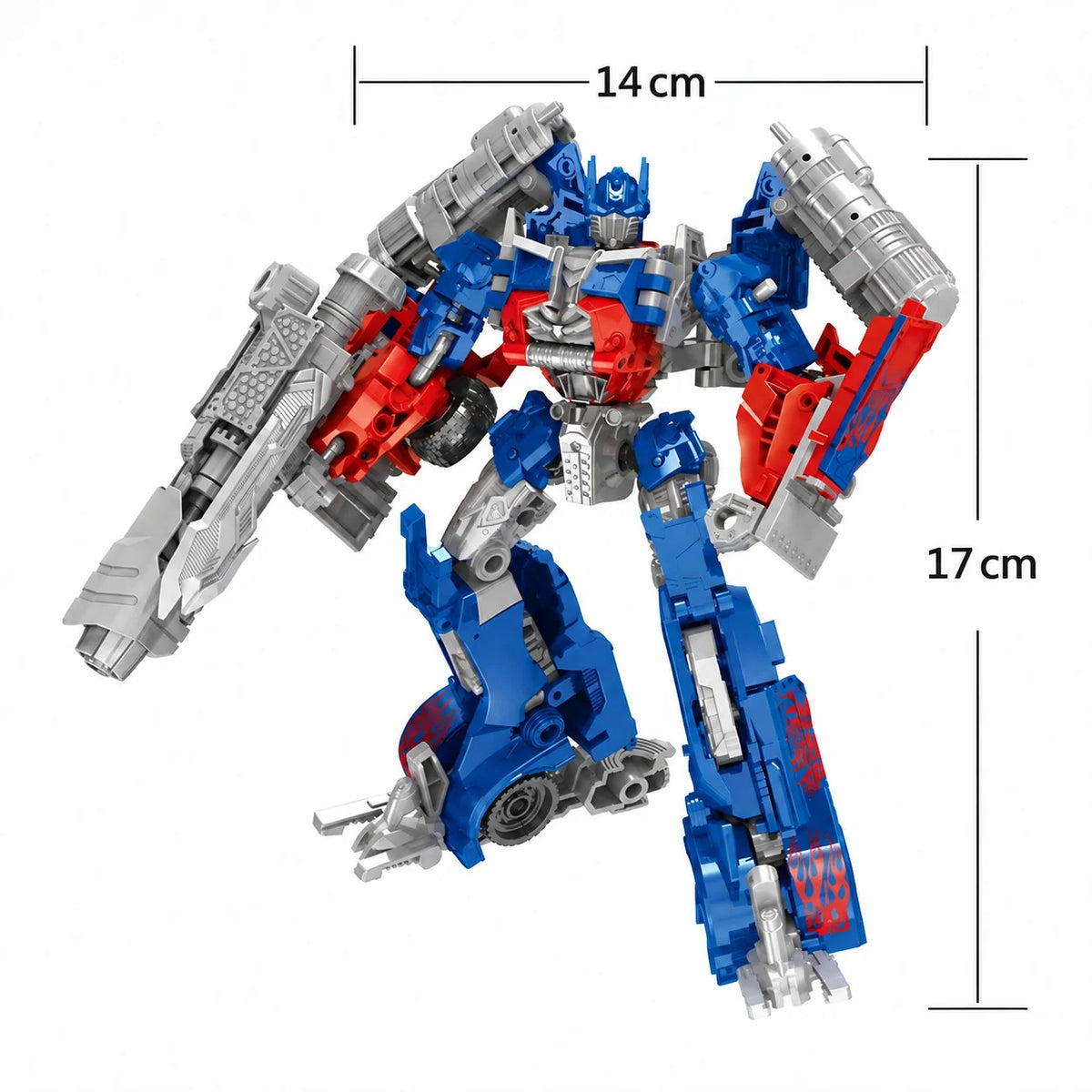 Robot Action Figure Transformable Vehicle Mode Plastic, Ages 5+