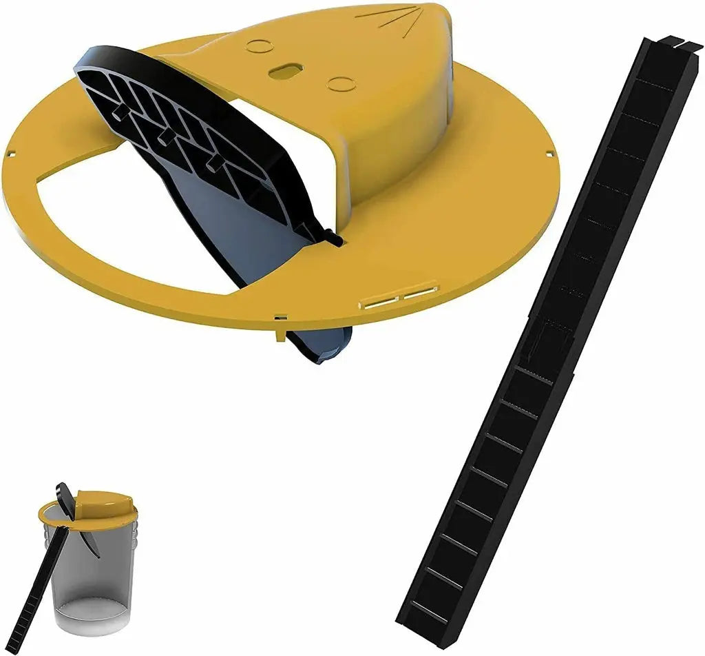 Rodent Trap Enclosed Reusable Counterweighted Plank
