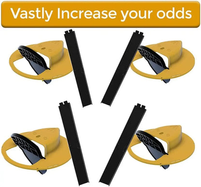 Rodent Trap Enclosed Reusable Counterweighted Plank