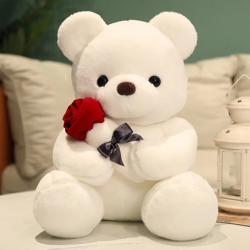 Rose Teddy Bear Artificial Roses No Maintenance