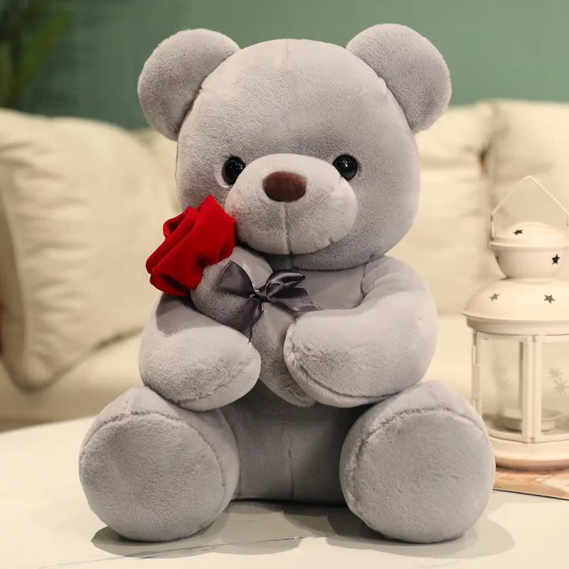Rose Teddy Bear Artificial Roses No Maintenance