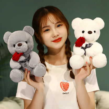 Rose Teddy Bear Artificial Roses No Maintenance