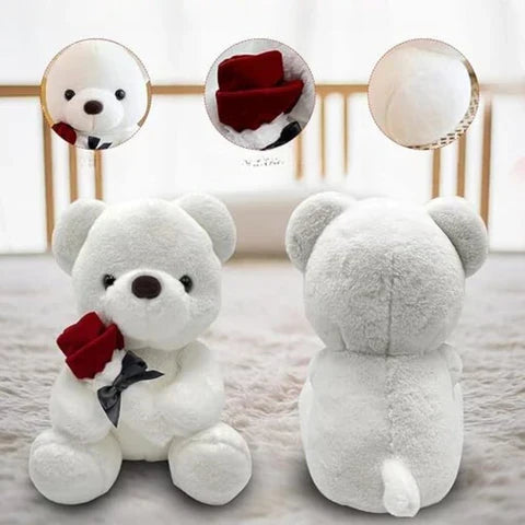 Rose Teddy Bear Artificial Roses No Maintenance