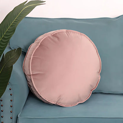 Round Cushion Velvet Plush Fill 20 Inch