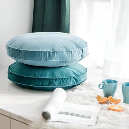Round Cushion Velvet Plush Fill 20 Inch