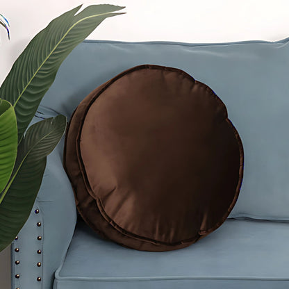 Round Cushion Velvet Plush Fill 20 Inch