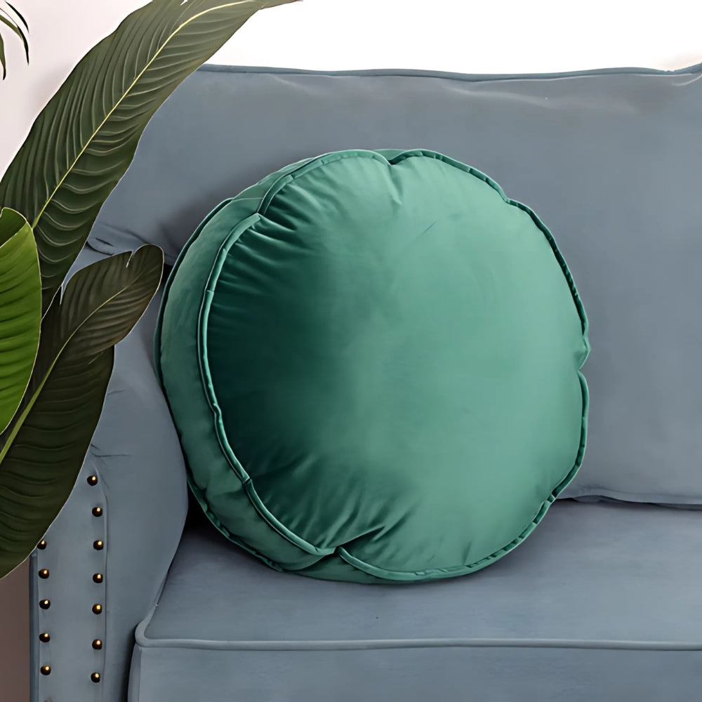 Round Cushion Velvet Plush Fill 20 Inch