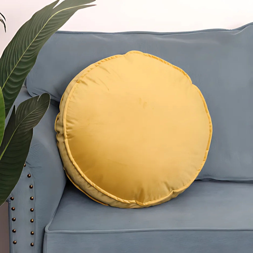 Round Cushion Velvet Plush Fill 20 Inch