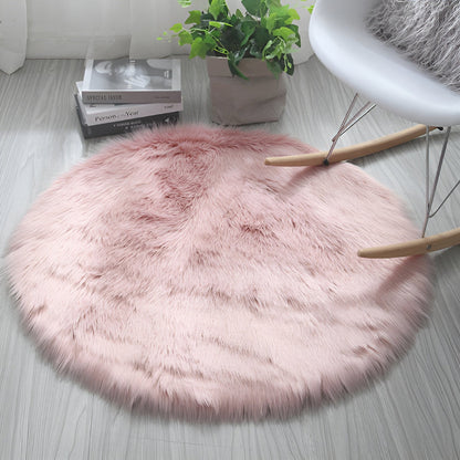 Round Rug Cloud-Soft Velvet Non-Slip Backing