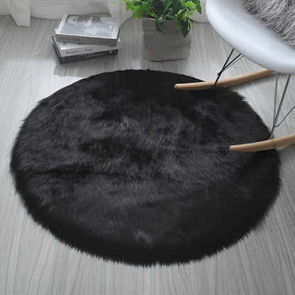 Round Rug Cloud-Soft Velvet Non-Slip Backing