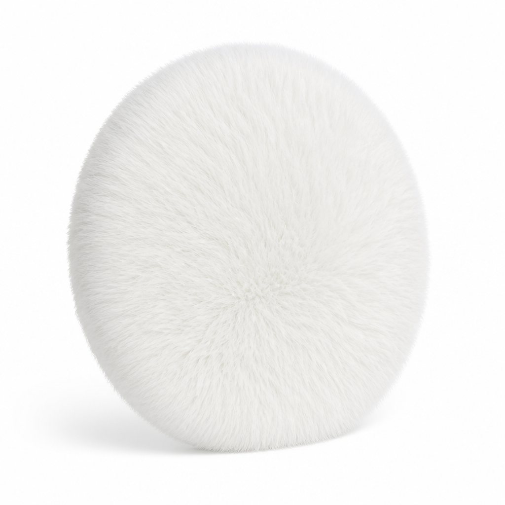 Round Rug High Plush Pile Machine Woven
