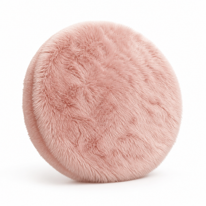 Round Rug High Plush Pile Machine Woven