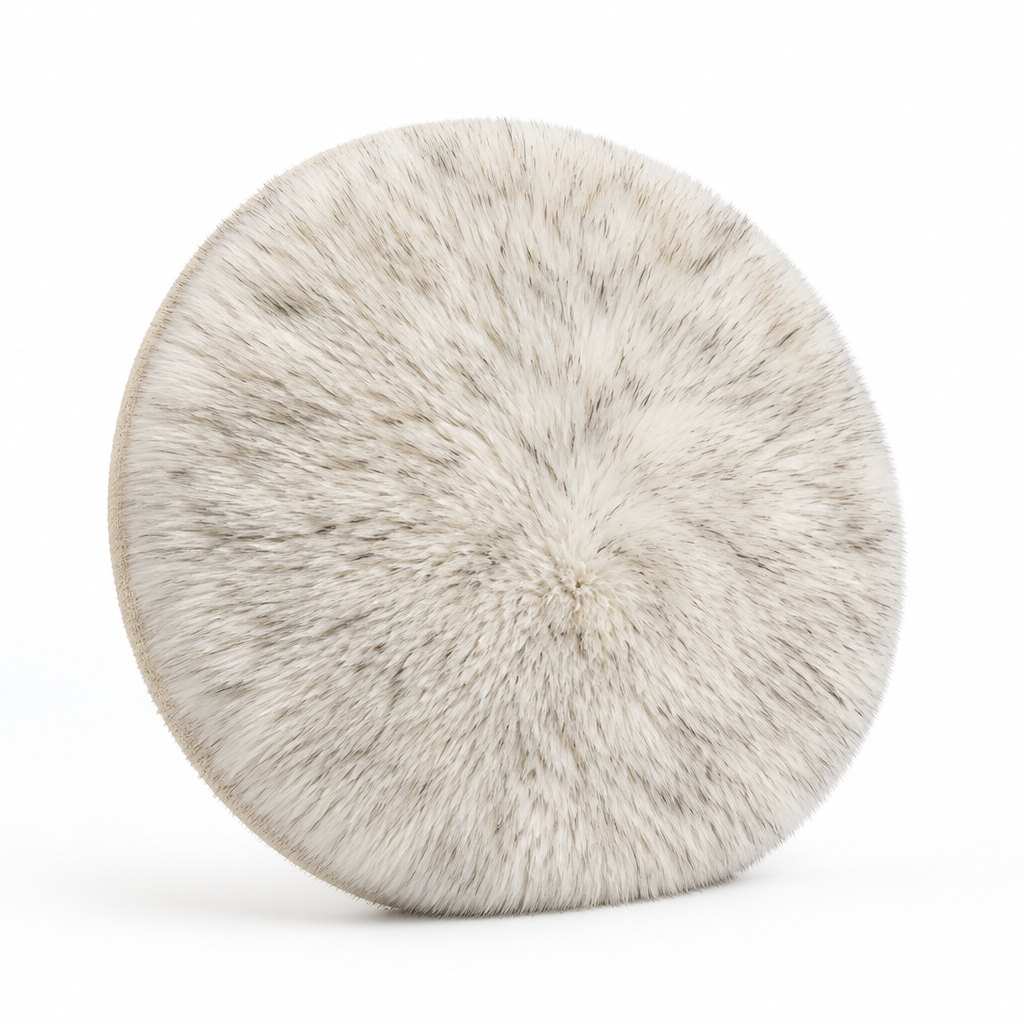 Round Rug High Plush Pile Machine Woven