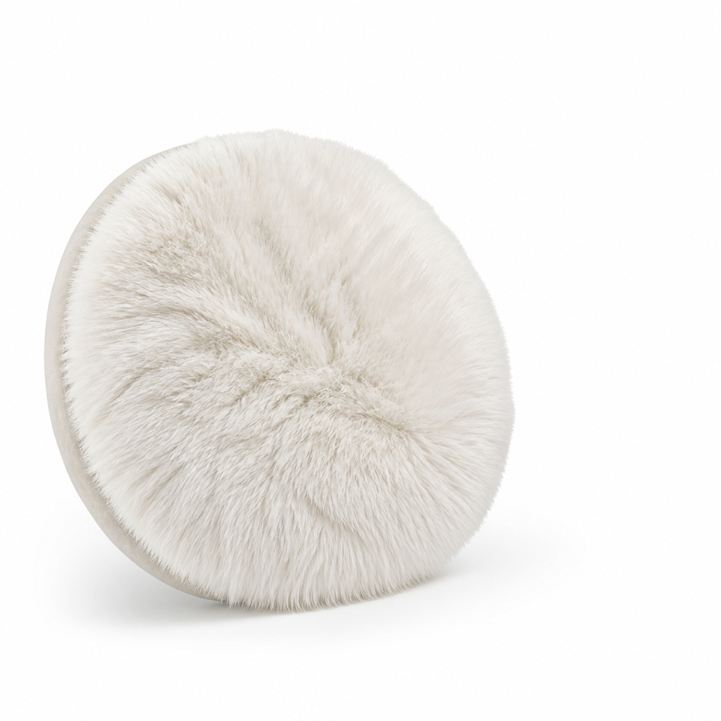 Round Rug High Plush Pile Machine Woven