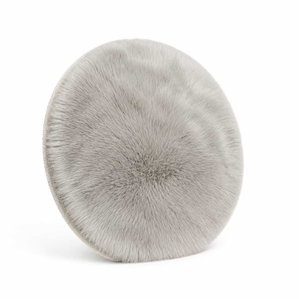 Round Rug High Plush Pile Machine Woven