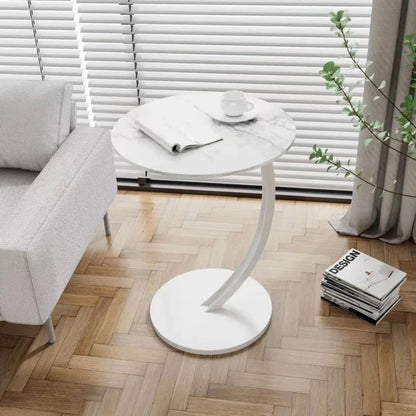 Round Side Table Wood & Steel Reinforced Frame