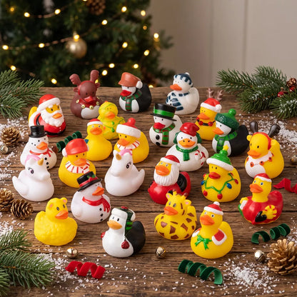 Rubber Duck Advent Calendar 24 Collectible Floating Bath Toys