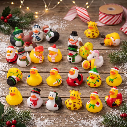 Rubber Duck Advent Calendar 24 Collectible Floating Bath Toys
