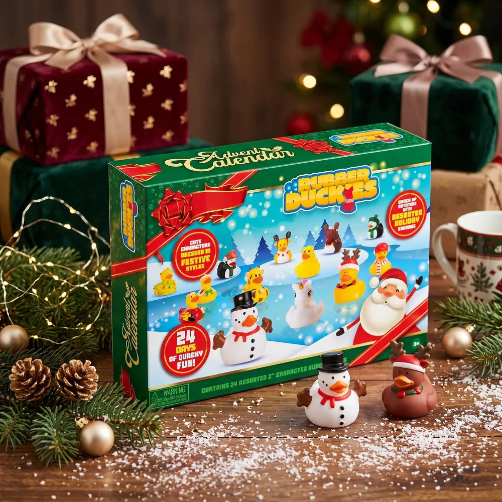 Rubber Duck Advent Calendar 24 Collectible Floating Bath Toys