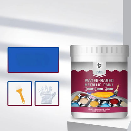 Rust Converter Paint One-Coat Metallic Finish