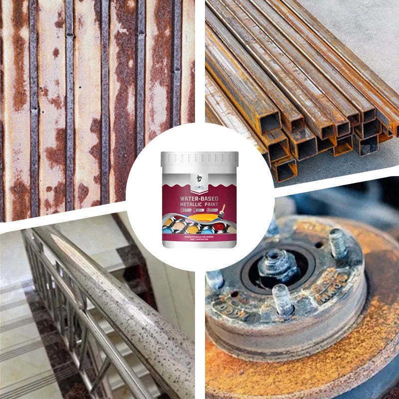 Rust Converter Paint One-Coat Metallic Finish
