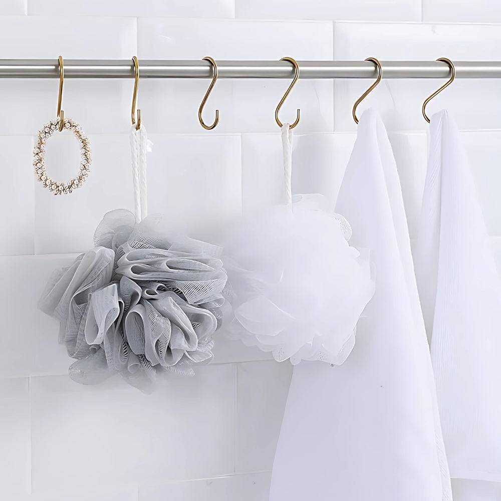 S-Hook Clothes Hangers Heavy-Duty Space-Saving Set of 3