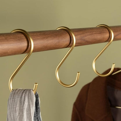 S-Hook Clothes Hangers Heavy-Duty Space-Saving Set of 3