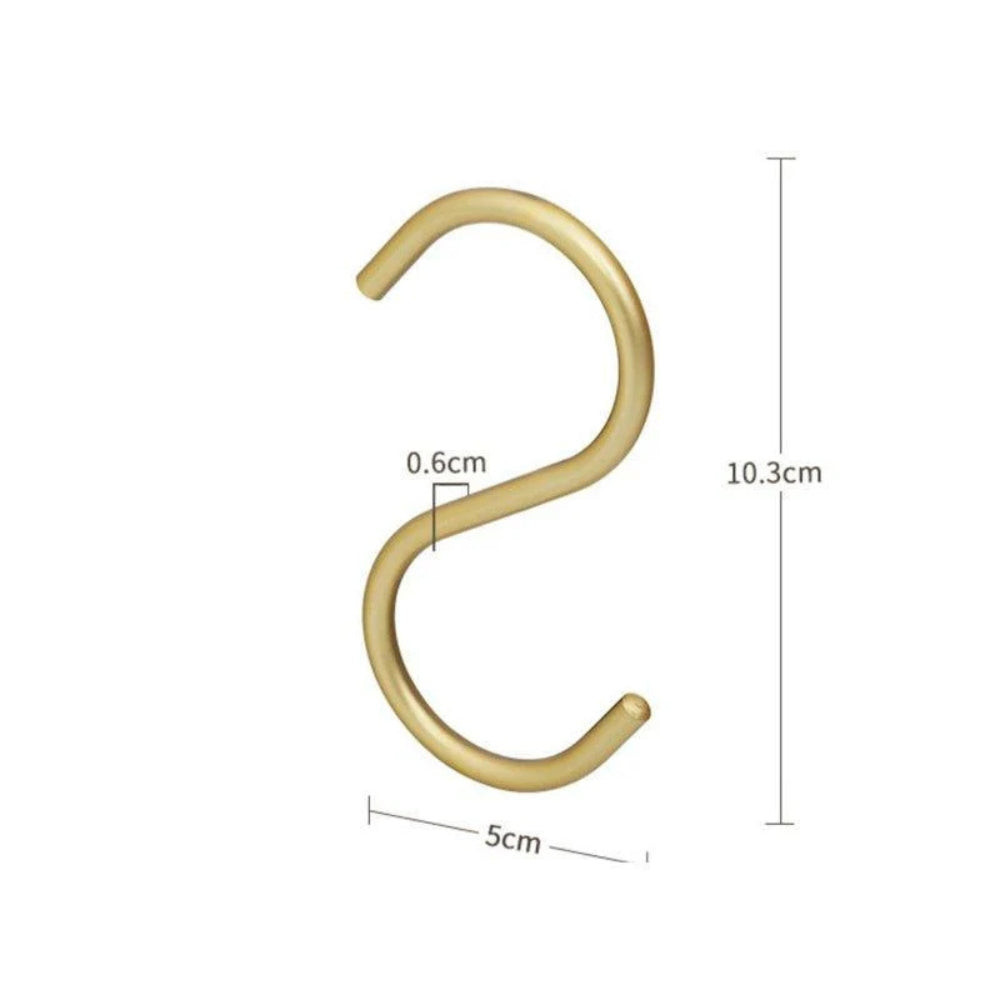 S-Hook Clothes Hangers Heavy-Duty Space-Saving Set of 3