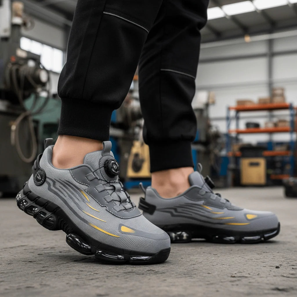 Safety Shoes Wide Toe Cap Breathable Slip-Resistant