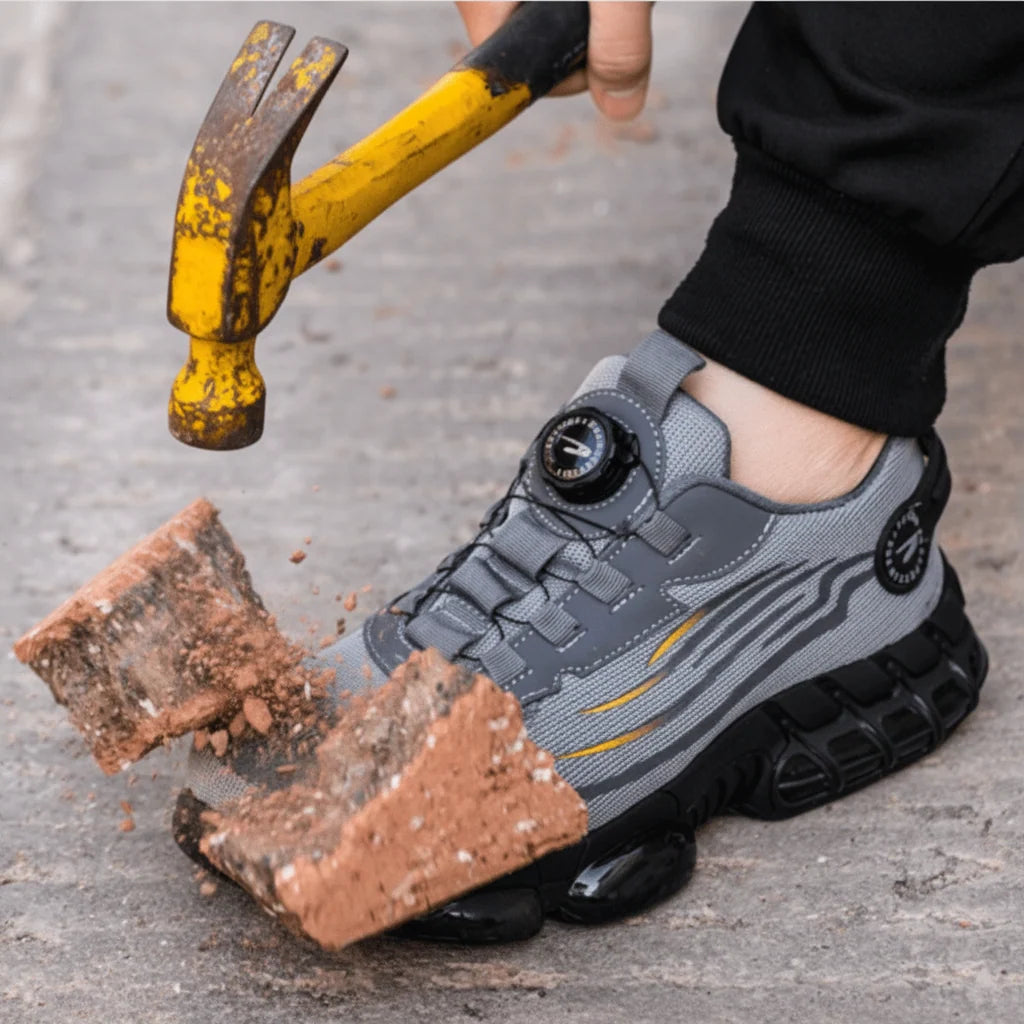 Safety Shoes Wide Toe Cap Breathable Slip-Resistant