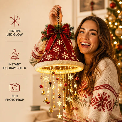 Santa Hat Decorative LED String Lights Five Festive Styles
