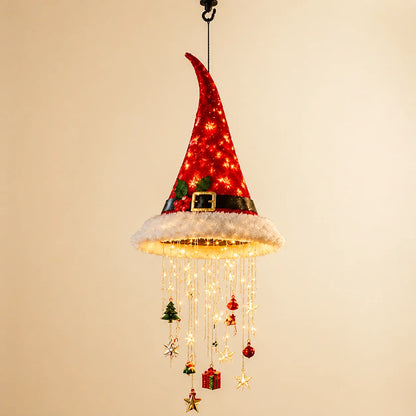 Santa Hat Decorative LED String Lights Five Festive Styles