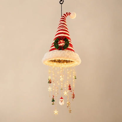 Santa Hat Decorative LED String Lights Five Festive Styles