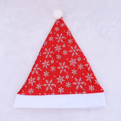 Santa Hat Soft Fleece Faux Fur Trim & Pom-Pom