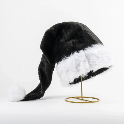 Santa Hat Soft Fleece Faux Fur Trim & Pom-Pom
