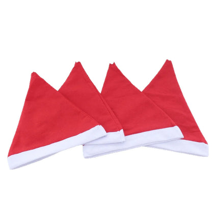Santa Hat Soft Fleece Faux Fur Trim & Pom-Pom