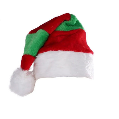 Santa Hat Soft Fleece Faux Fur Trim & Pom-Pom