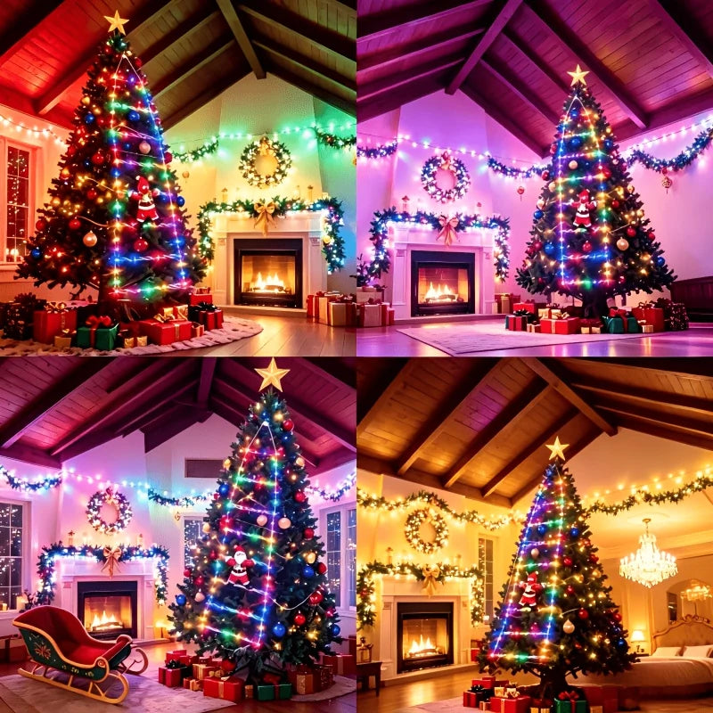 Santa Ladder Lights USB-Powered 8 Lighting Modes