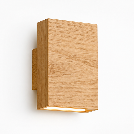 Scandinavian Wood Wall Lamp With Dimmable LED
