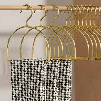 Scarf & Accessory Hanger Curved Polished Aluminum Moisture-Resistant