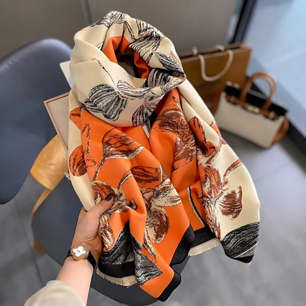 Scarf Woven Microfiber Generous Length Wind & Sun Protection