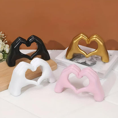 Sculpture Heart-Hand Gesture Durable Multiple Colors
