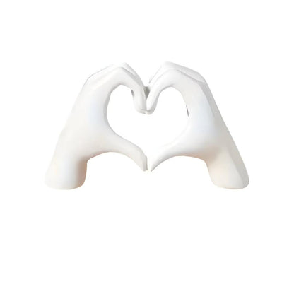 Sculpture Heart-Hand Gesture Durable Multiple Colors
