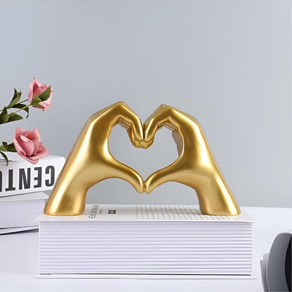 Sculpture Heart-Hand Gesture Durable Multiple Colors