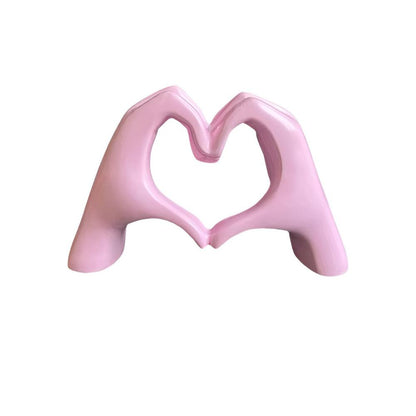 Sculpture Heart-Hand Gesture Durable Multiple Colors