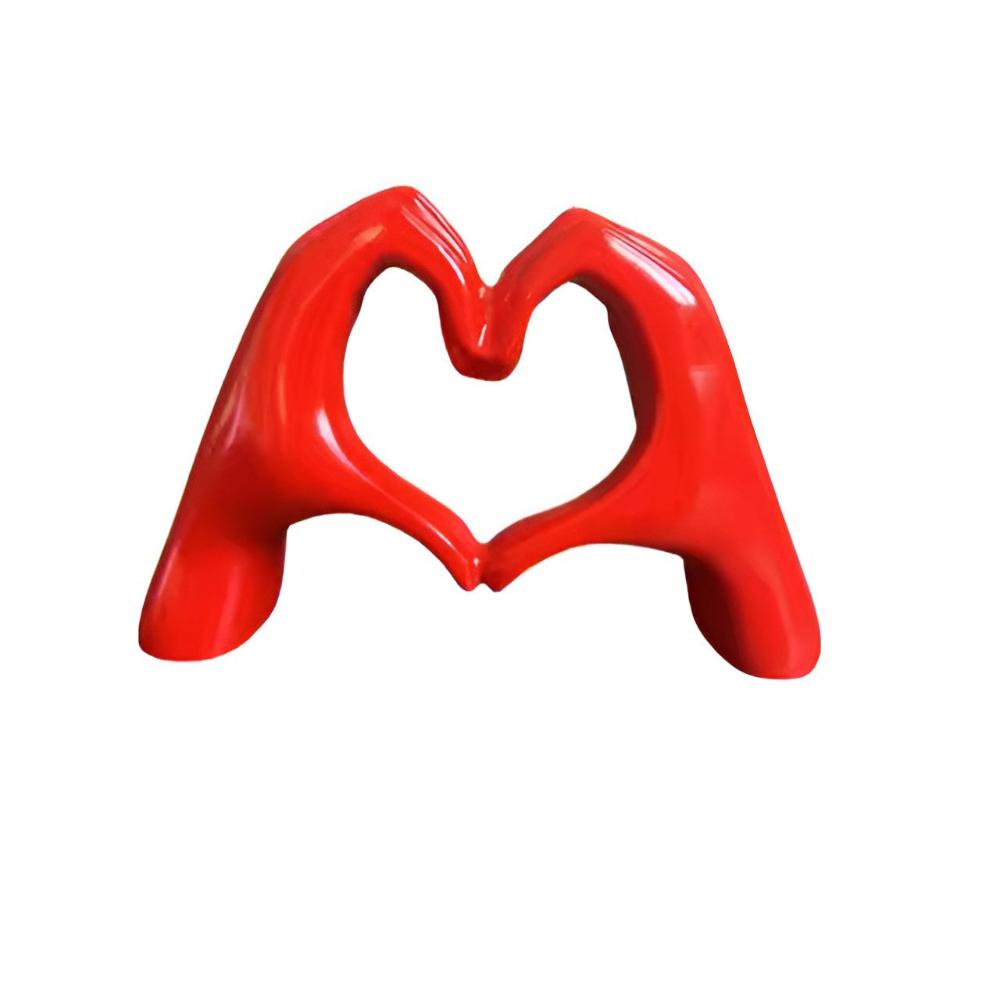 Sculpture Heart-Hand Gesture Durable Multiple Colors
